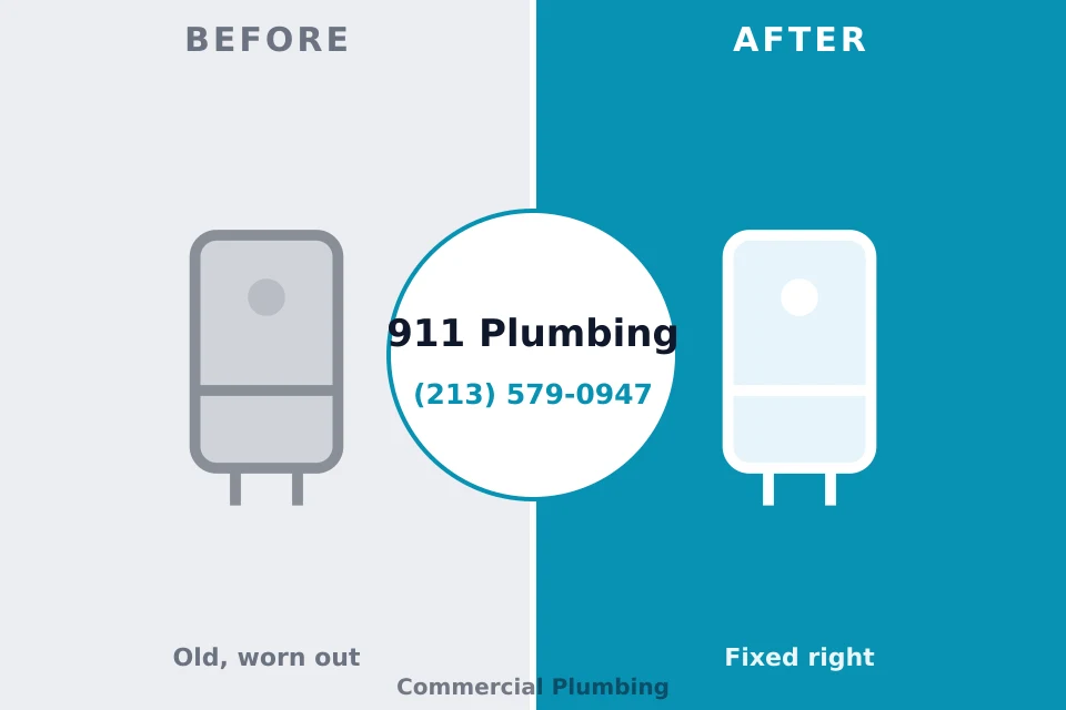 Before and after: plumbing repair Banks Springs, LA